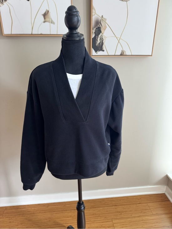 Kit and Ace Tops - Kit and Ace Black V-Neck Pullover Sweatshirt
